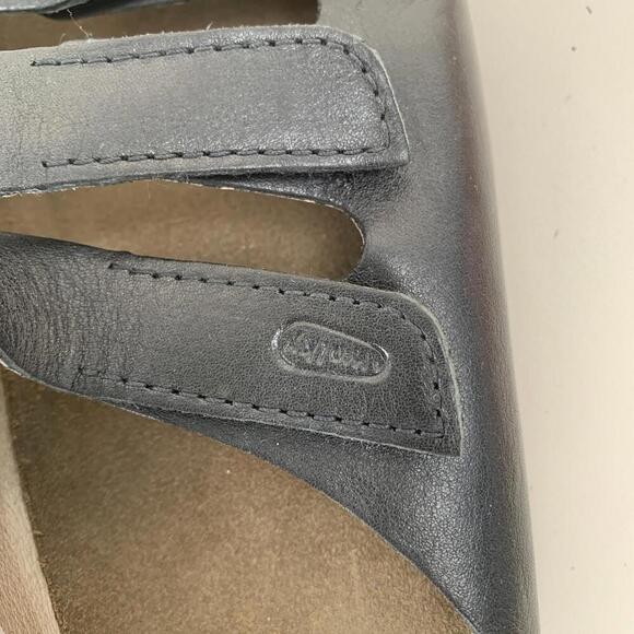 Wolky Nomad Sandals Flats Women's Size 42 Or 11 Black Leather Slip On - Picture 4 of 6